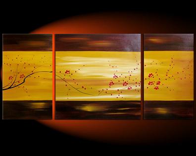 Dafen Oil Painting on canvas leaves -set022 - Click Image to Close